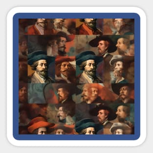 Rembrandt Paintings Mashup Sticker